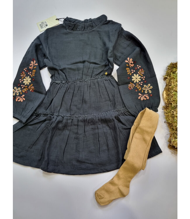 Koko Noko Jurk tetra zwart Esmee