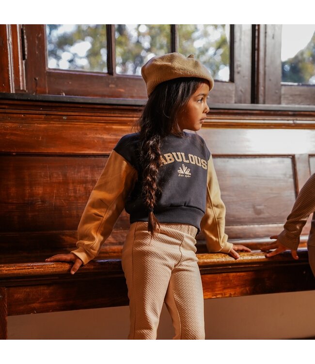 Koko Noko Flaired broek beige shiny