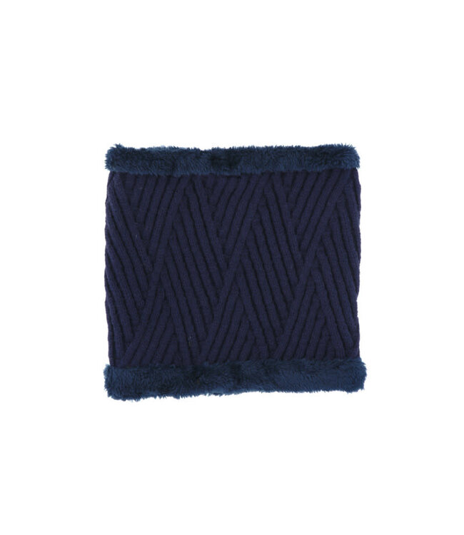 Access accessoires Colsjaal donkerblauw geweven