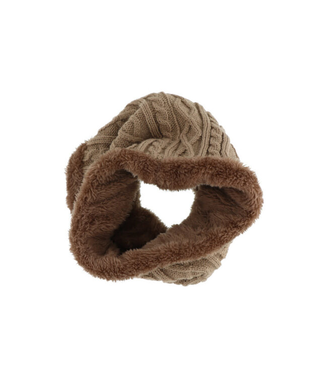 Access accessoires Colsjaal bruin geweven