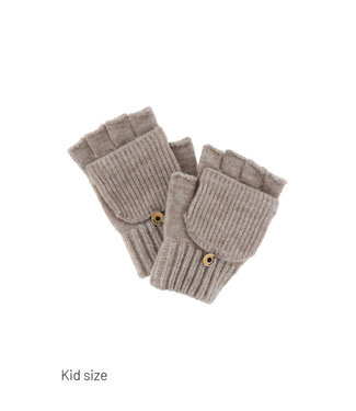 Access accessoires Handschoenen zonder vingers met kapje beige