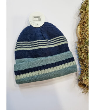 Access accessoires Muts donkerblauw gestreept met grijs