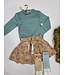 Koko Noko Skirt Lieze bruin-blauw