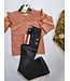 Koko Noko Jeans zwart flaired flower