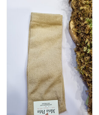 Meia Pata Effen kniekous Lurex goud