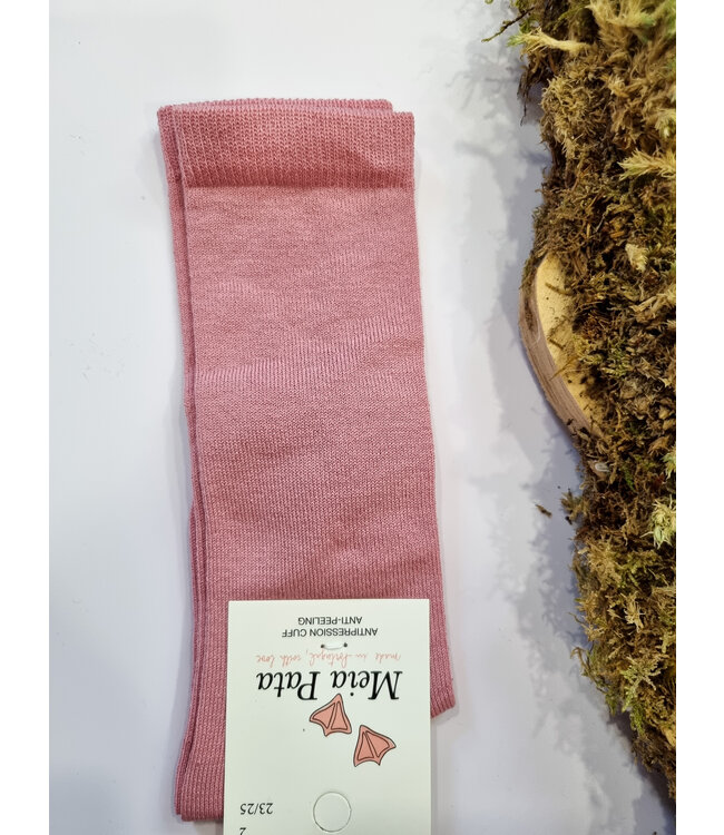 Meia Pata Effen kniekous Oudroze