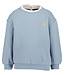 Blue Seven Sweater lichtblauw met wit kraagje