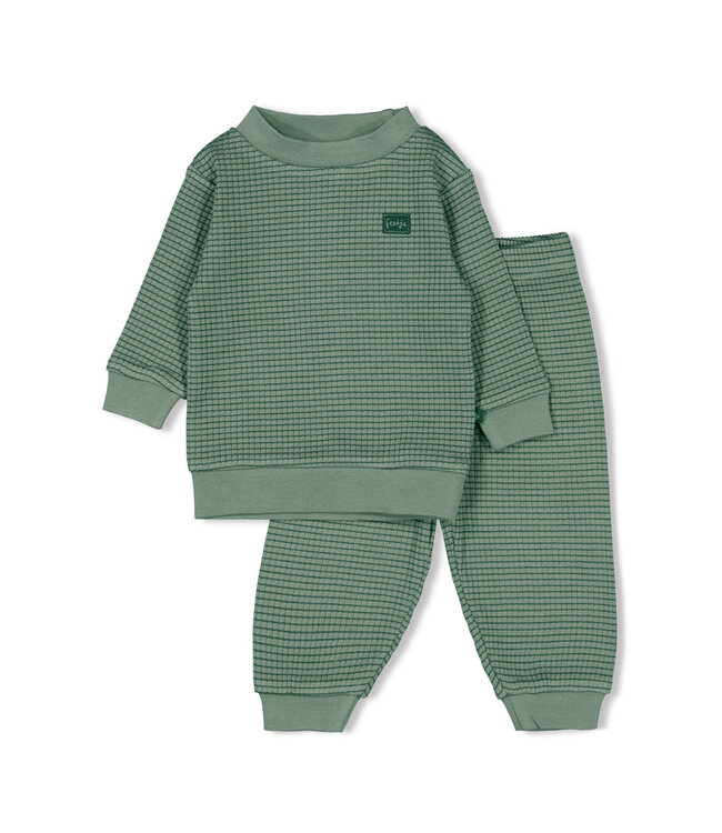 Feetje Wafelpyjama Zeegroen Limited Edition