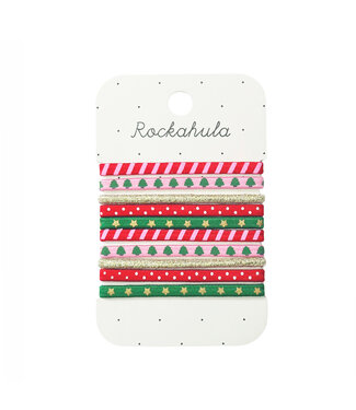 rockahula Haar elastieken effen kerst