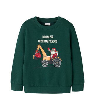 name it Kerst sweater groen digging for christmas