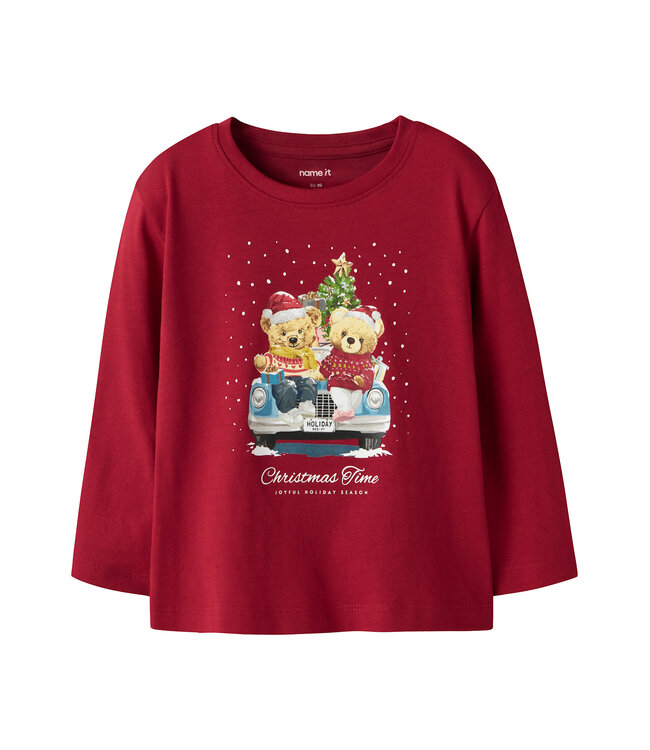 name it Longsleeve rood christmas time