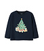 name it Longsleeve blauw christmas three