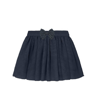 name it Feestelijke rok donkerblauw met strik