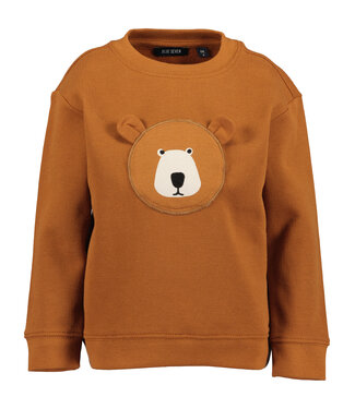 Blue Seven Trui bruin bear flapped