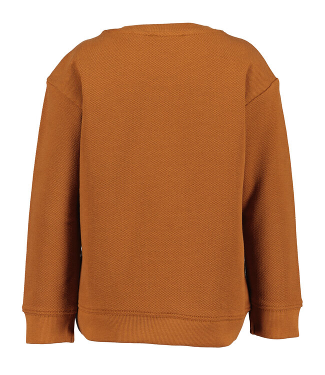 Blue Seven Trui bruin bear flapped