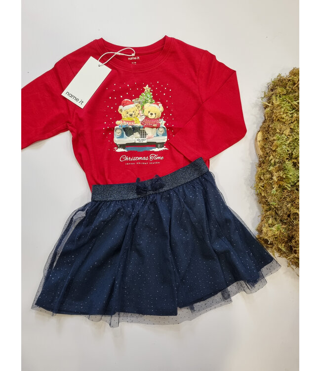 name it Longsleeve rood christmas time