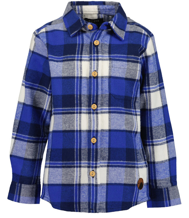 Blue Seven Hemd karro kobalt blauw