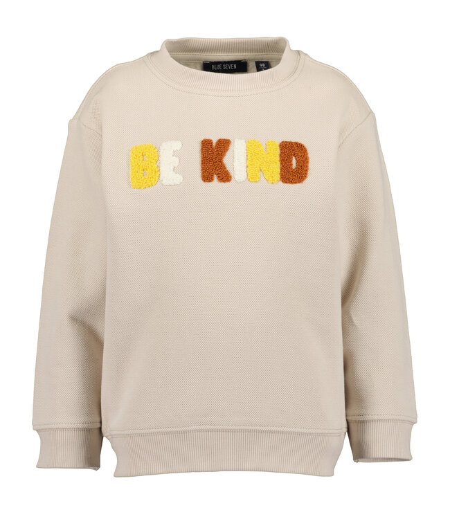 Blue Seven Trui Be Kind beige