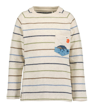 Blue Seven Longsleeve multi color strepen walvis