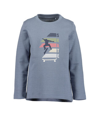 Blue Seven Longsleeve middelblauw skate