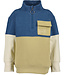 Blue Seven Sweater met halve rits Blocked Be kind
