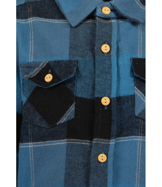 Blue Seven Hemd karro donkerblauw -lichtblauw