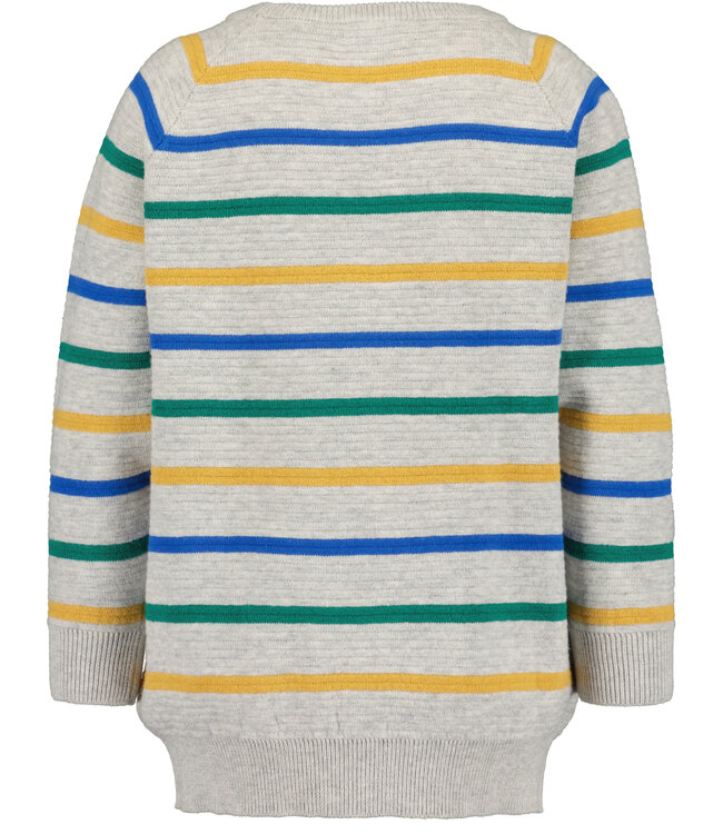 Blue Seven Trui multicolor streep beige dino