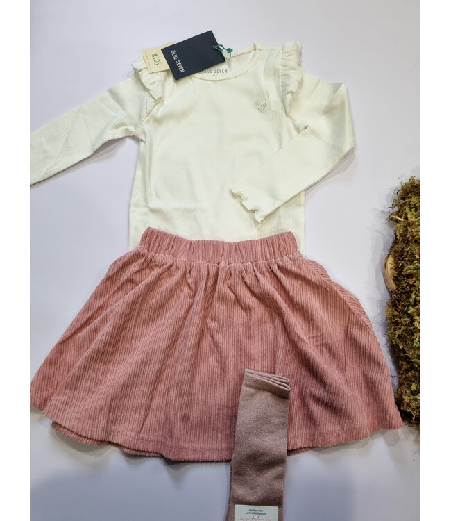 Blue Seven Longsleeve rib hart ecru