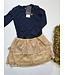 Blue Seven Longsleeve donkerblauw autumn hearts
