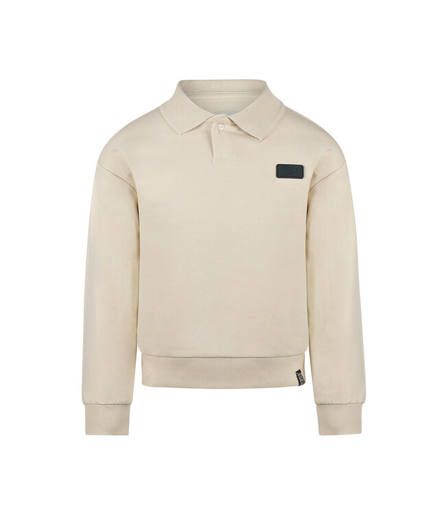 Koko Noko Sweater met polokraag ecru boys