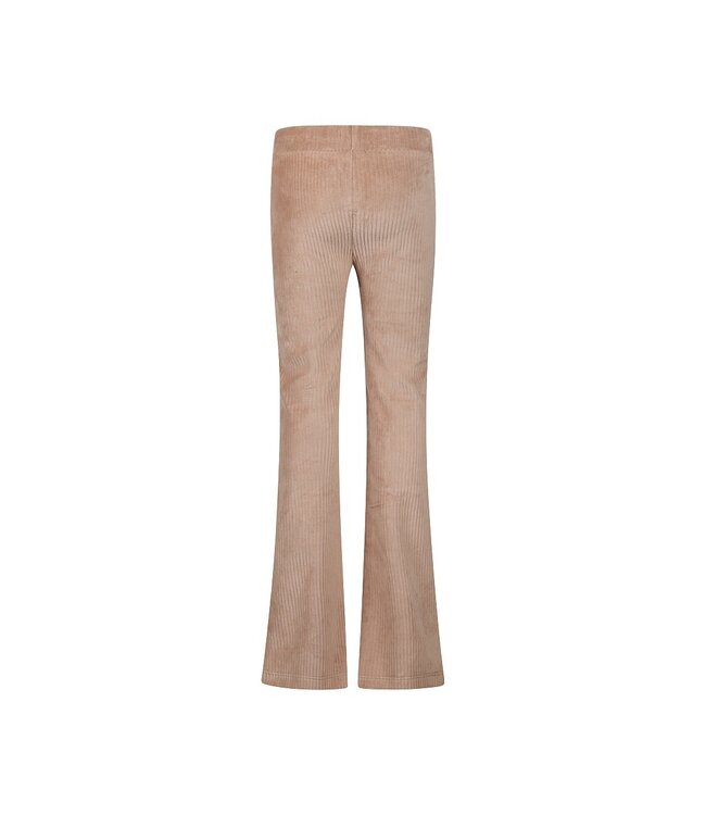No Way Monday Velours broek bootcut taupe NWM