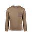 Koko Noko Longsleeve taupe met oker streep