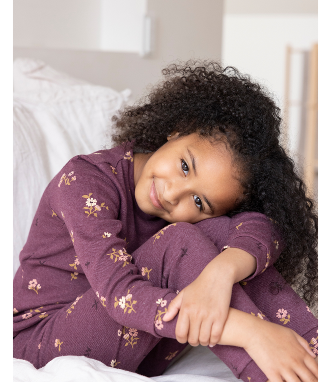 Feetje Premium Pyjama Bonny Bouquet Wijn melange