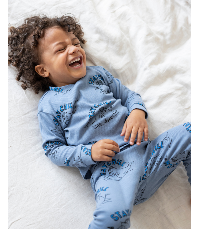 Feetje Premium Pyjama Willy Walrus blauw