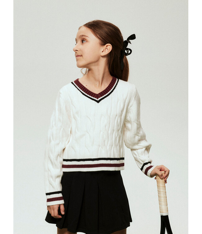 name it Knit Teppie ecru bruin