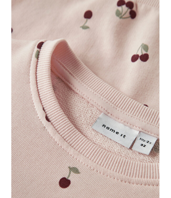 name it Jog Sweater roze kers