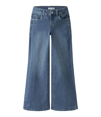 name it Jeans Polly wide leg medium blauw