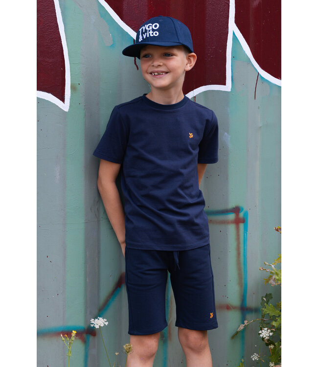 Tygo & Vito Sweatshort Bor Donkerblauw