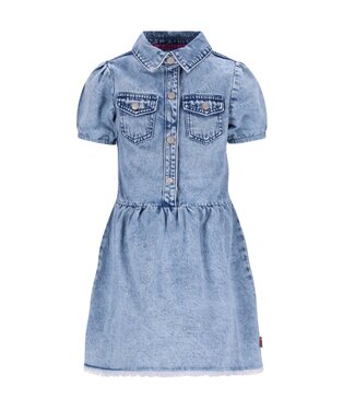 B-Nosy Jeansjurk Dani blauw