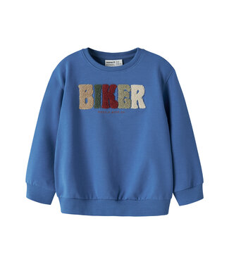 name it Sweater Luke Biker lichtblauw