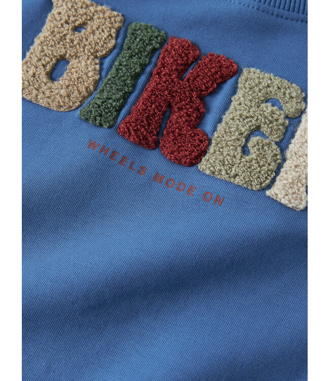 name it Sweater Luke Biker lichtblauw