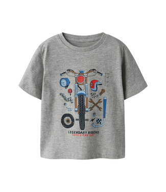 name it T-Shirt grijs melange Legendary riders