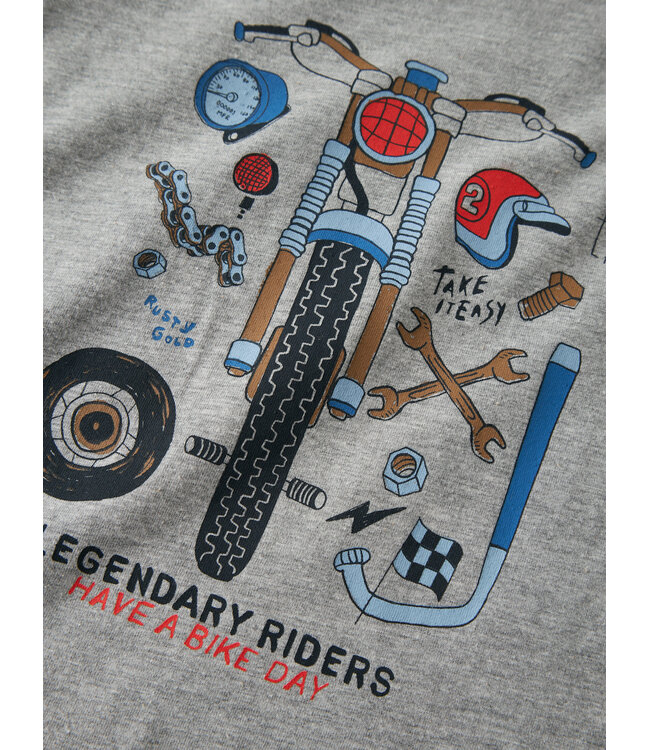 name it T-Shirt grijs melange Legendary riders