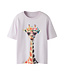 name it T-Shirt Giraffe Sunglass lavender