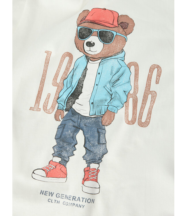 name it T-Shirt Dobs ecru bear