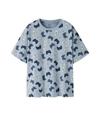 name it T-Shirt lichtblauw Game Controller