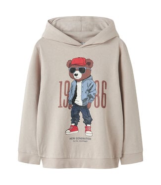 name it Hoodie Dobs beige Bear