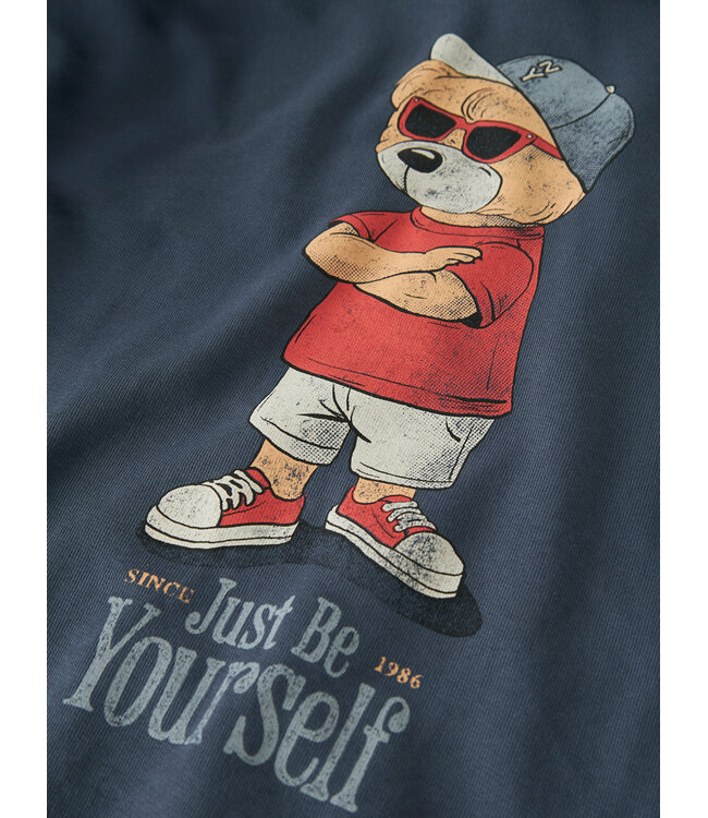 name it Hoodie Dobs Blauw Bear