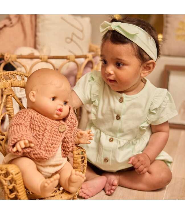 Dirkje Jurk met haarband Mint