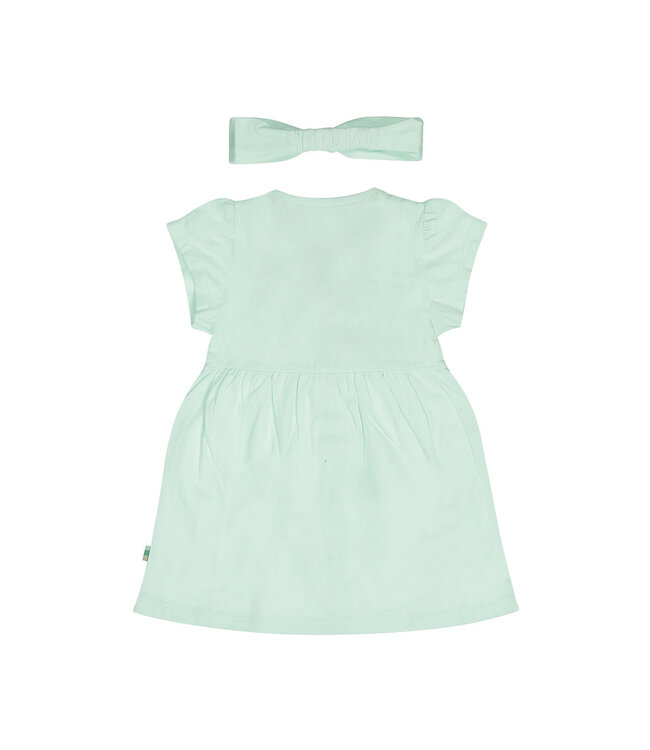 Dirkje Jurk met haarband Mint